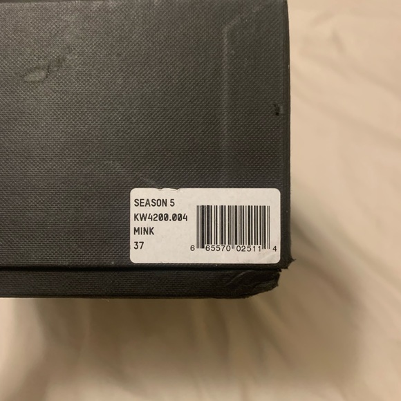 Lace up Yeezy Season 5 Mink Stretch Velvet Boots size 37 - Picture 6 of 9